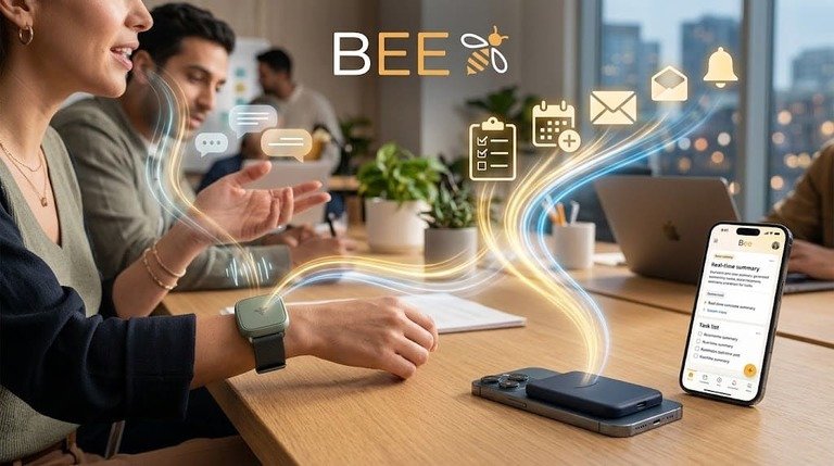 الوصف: أعلنت أمازون عن إطلاق جهازي Bee Frontier وBee Eclipse المزودين بالذكاء الاصطناعي لتحويل المحادثات اليومية والاجتماعات إلى ملخصات ومهام تنفذ فوراً. تعرف على المواصفات والأسعار ومزايا الخصوصية.