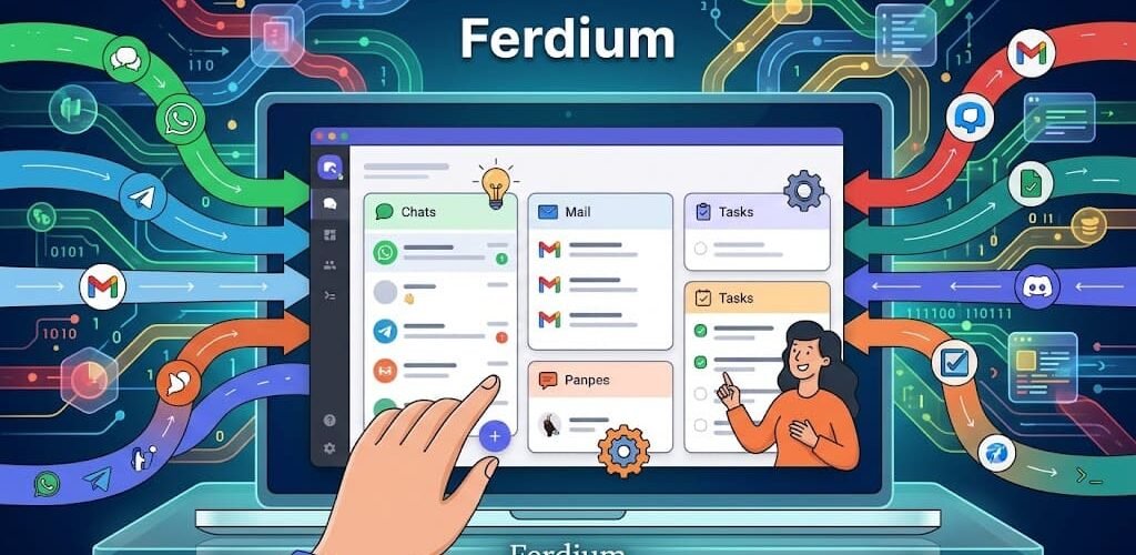اكتشف Ferdium التطبيق المفتوح المصدر الذي يجمع واتساب وتيليغرام وجيميل وديسكورد في واجهة واحدة مع Workspaces وحسابات متعددة ولوحة مهام وتحكم بالخصوصية