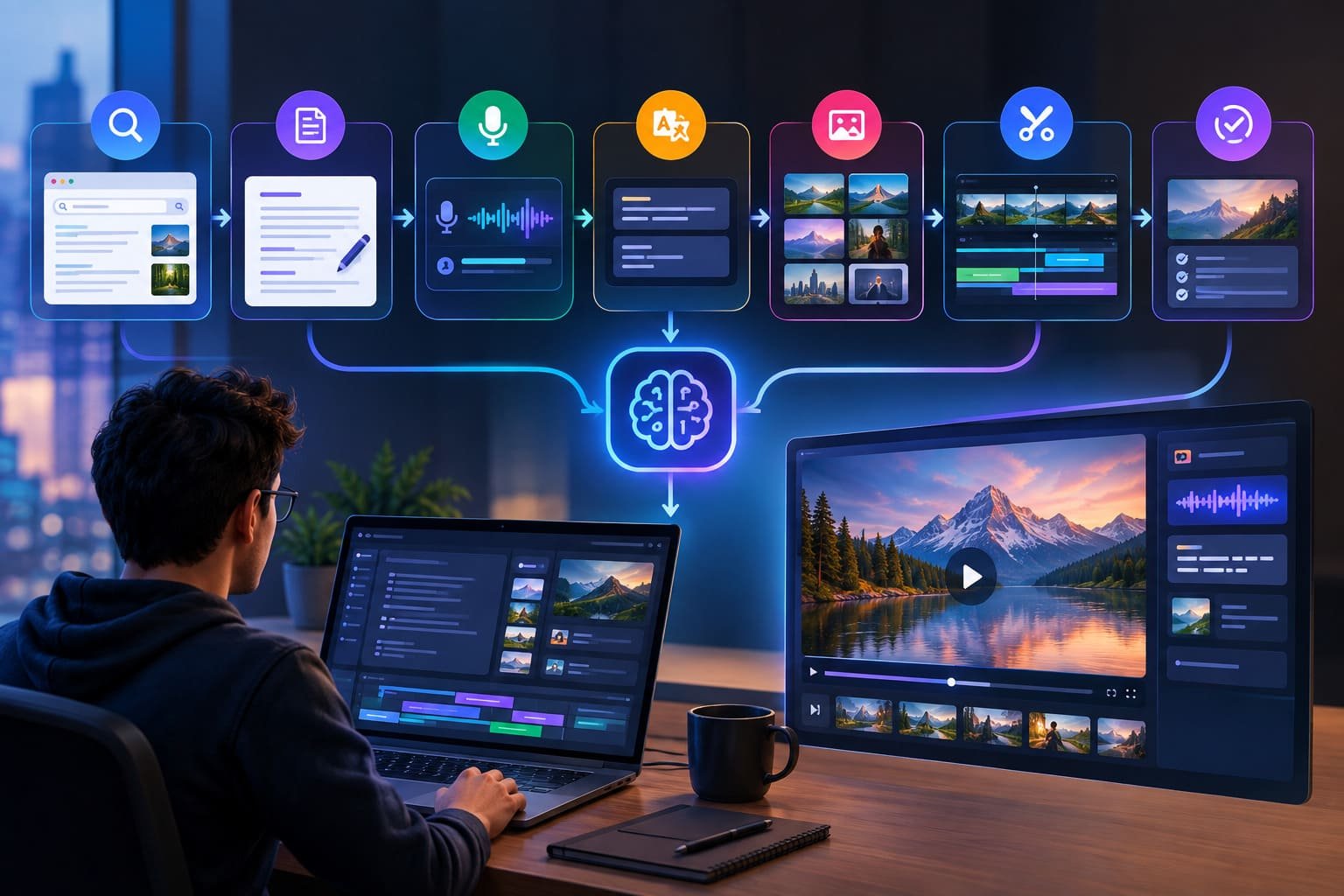اكتشف OpenMontage، مشروع مفتوح المصدر يستخدم وكلاء الذكاء الاصطناعي لتحويل البحث والكتابة والمونتاج إلى Workflow متكامل لإنتاج الفيديو.